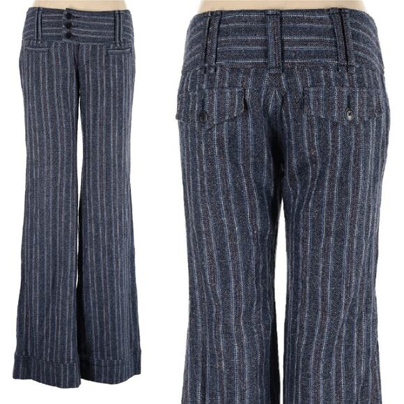 Free People Vintage Retro Stripe Flares - Picture 1 of 4